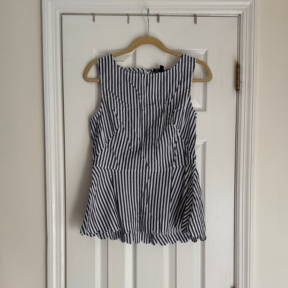 Banana Republic Scallop Edge Peplum Top
